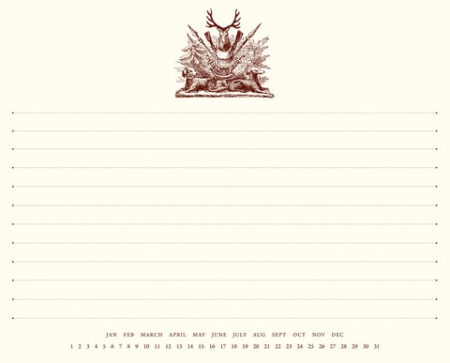 Hunting Crest Mousepad Notepad