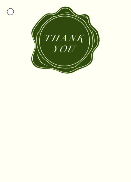 Thank You Wax Seal Gift Tags - Pre-Order - Available July 31st