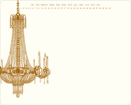 Empire Chandelier Mousepad Notepad {Pre-Order} Available August 25th