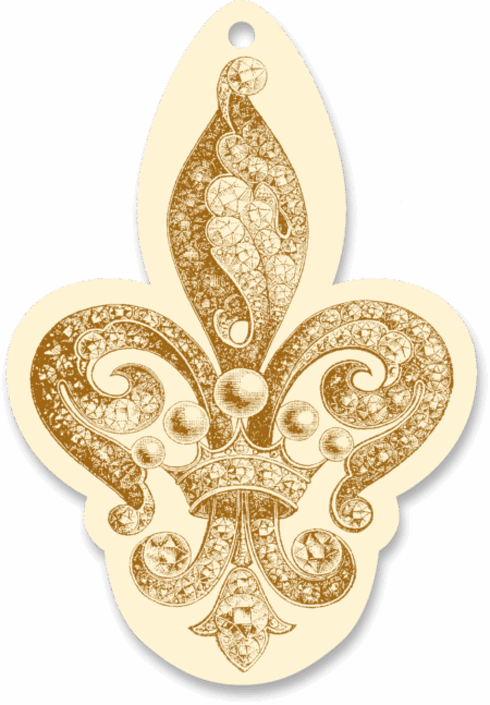 Jewel Fleur de Lys Ornament {Pre-Order} Available November 4th
