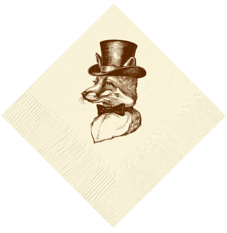 Mr. Fox Beverage Napkins