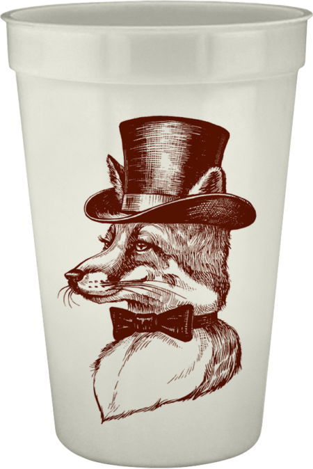 Mr. Fox 16oz Pearlized Cups
